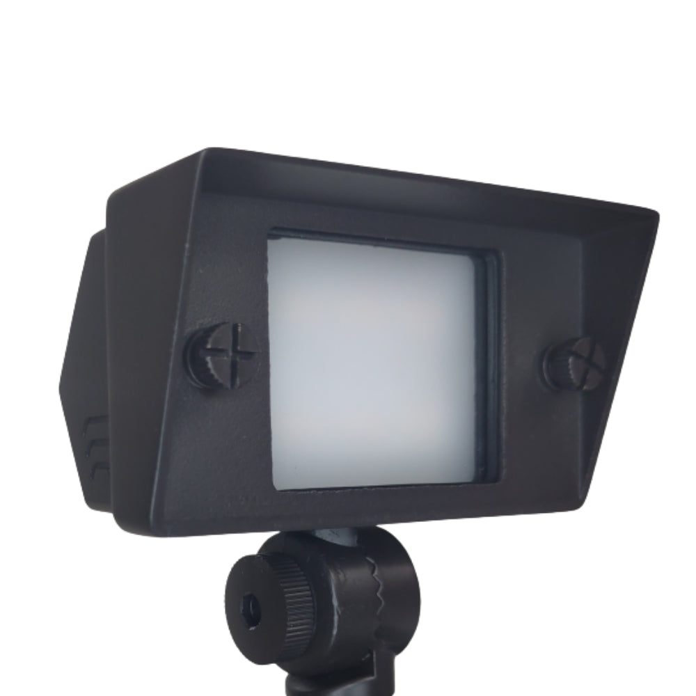 Outdoor Landscape Lighting LED 12V Low Voltage FPBCC04 4x/8x/12x Package Cast Brass 3CCT Adjustable 2W-7W Rectangular Built-In LED Floodlight 12V Low Voltage Fixture