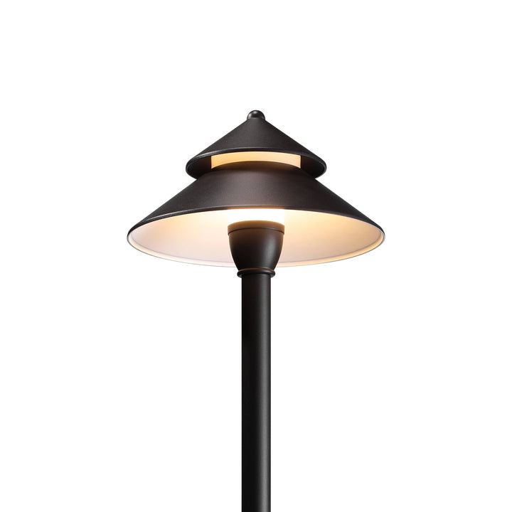 Outdoor Landscape Lighting LED 12V Low Voltage CDPAL01 Antico LED Aluminum Landscape Pathway Lights 3W 3000K 12-24V AC/DC Low Voltage Brown Mushroom Outdoor Landscape Lighting
