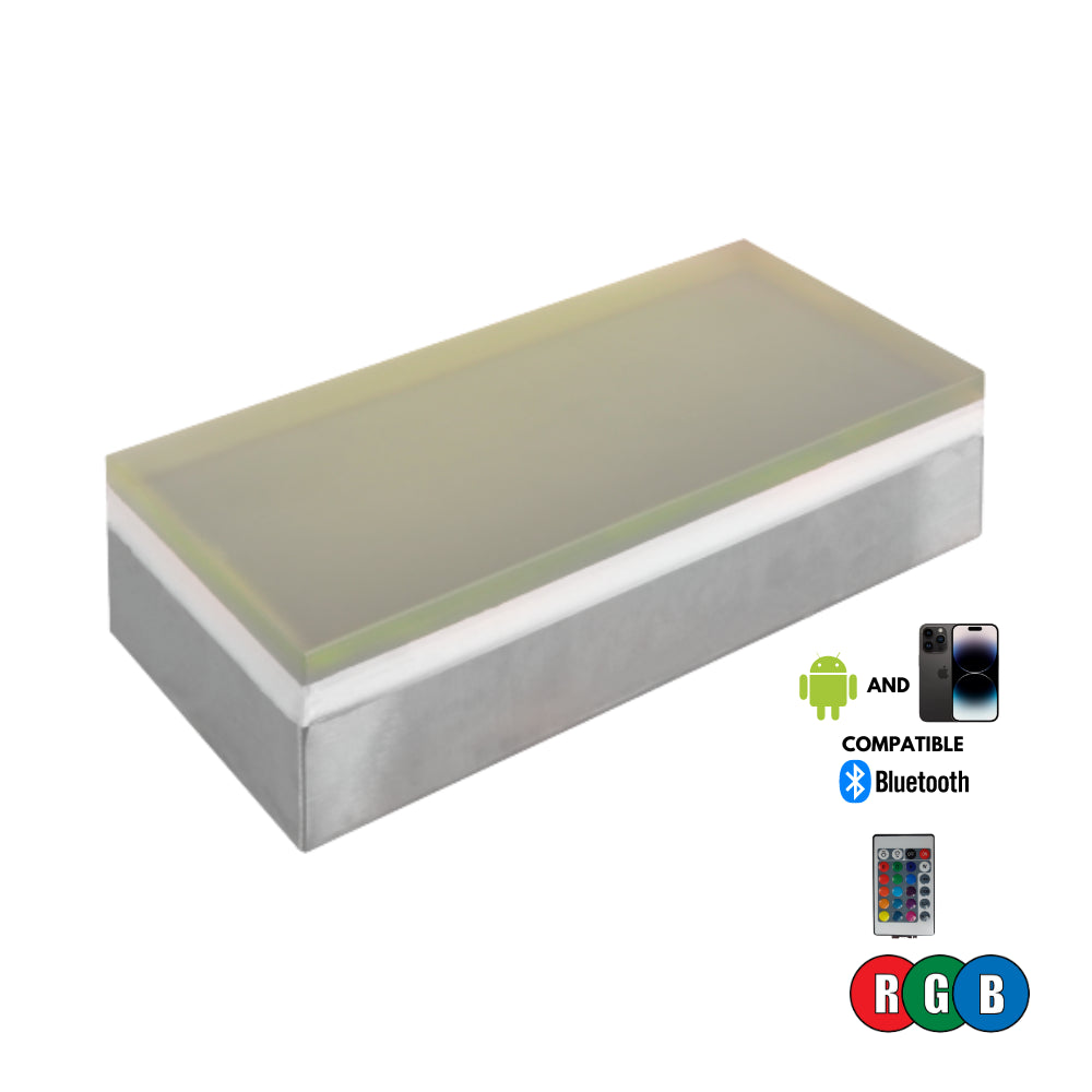 Outdoor Landscape Lighting LED 12V Low Voltage CRG31 4x/8x/12x Package DC12V Low Voltage In Ground RGB or Warm White LED Brick Paver Light Rectangle IP67 Waterproof