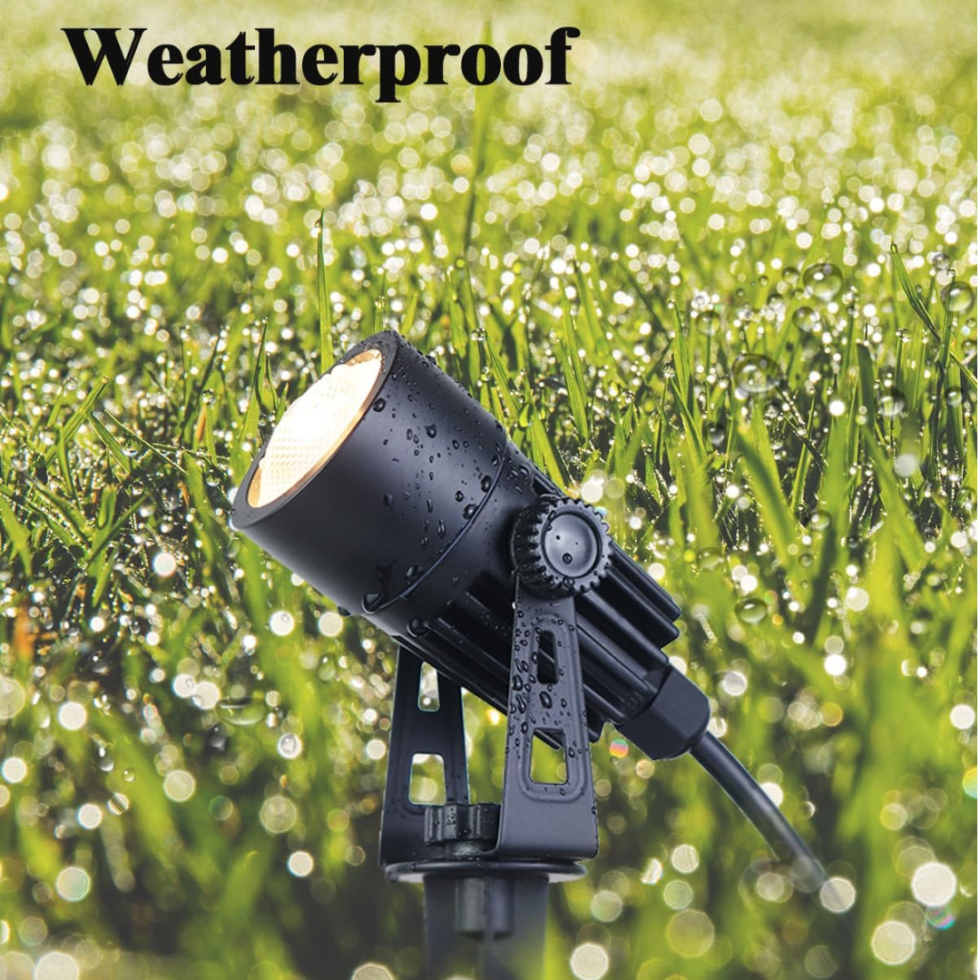 Outdoor Landscape Lighting LED 12V Low Voltage CDA01 2 and 4 Pack 2W 200LM MR11 2700K LED Outdoor Mini Spotlight Directional Narrow Beam Angle Low Voltage Landscape Lighting Package