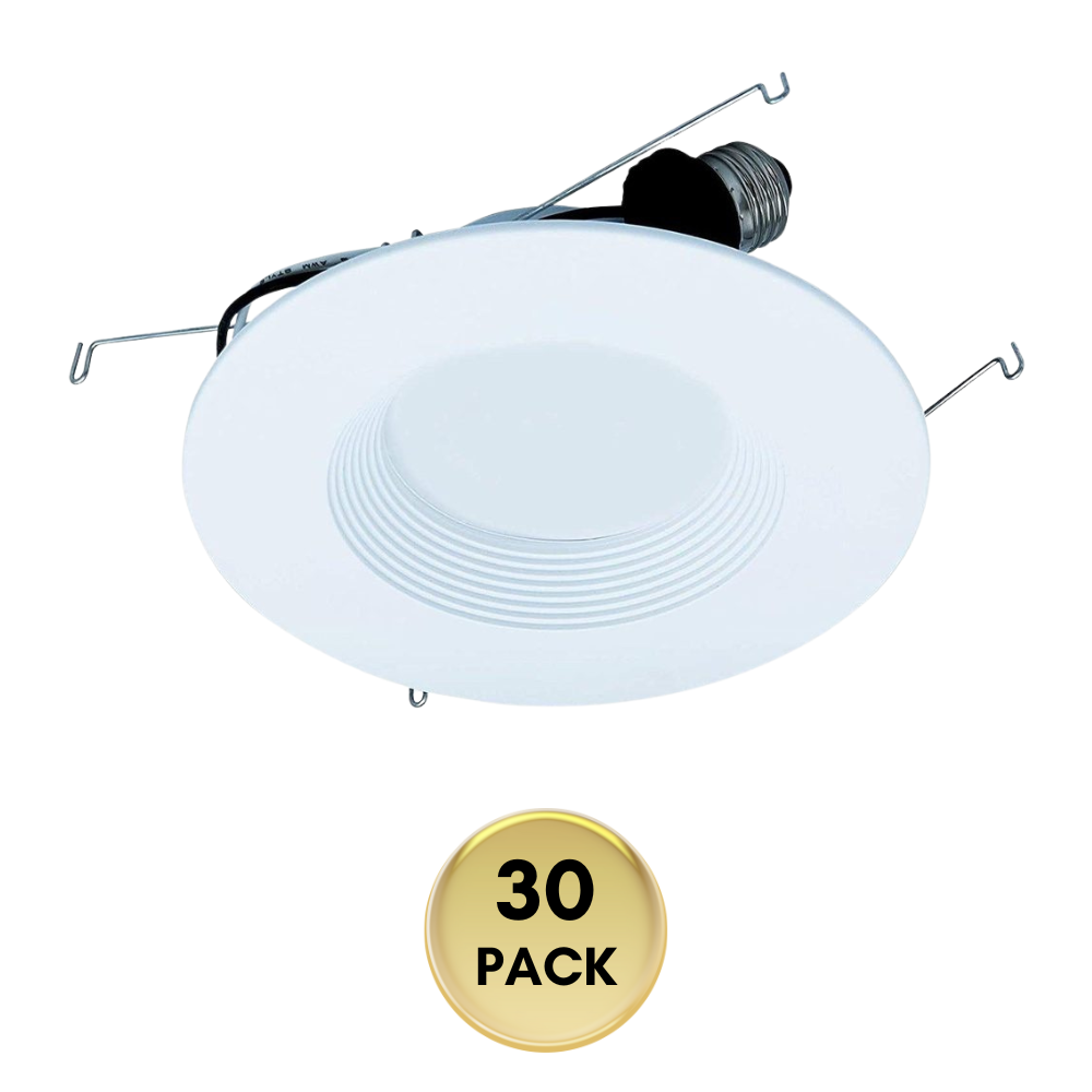 Outdoor Landscape Lighting LED 12V Low Voltage AH Lighting A7 6" 30 Pack - LED Selectable 5CCT 14W Recessed Baffled Retrofit Kit Reflector Package