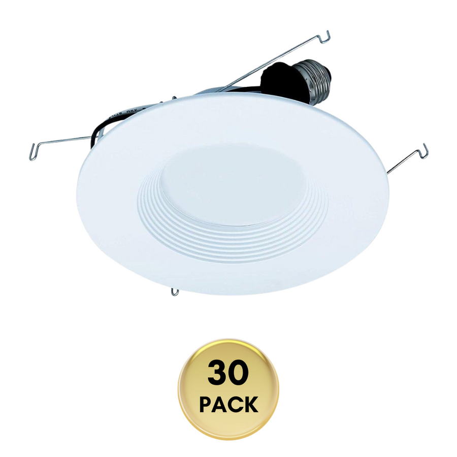 Outdoor Landscape Lighting LED 12V Low Voltage AH Lighting A7 6" 30 Pack - LED Selectable 5CCT 14W Recessed Baffled Retrofit Kit Reflector Package