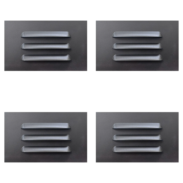 Outdoor Landscape Lighting LED 12V Low Voltage STA11 4x/8x/12x Package 3.5W 12V Low Voltage 3000K Warm White Integrated Rectangular Waterproof Horizontal LED Aluminum Step Light Wall Lighting Fixture Dark Bronze 4 Pack