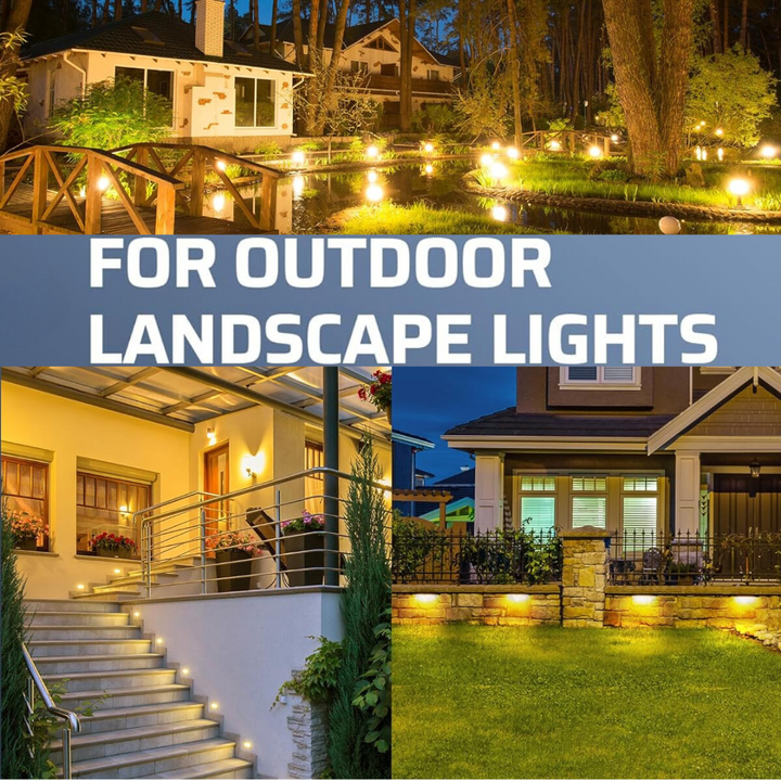 Outdoor Landscape Lighting LED 12V Low Voltage TSPA60 60W AC 12V Outputs, Low Voltage Outdoor Transformer with Photocell & Timer