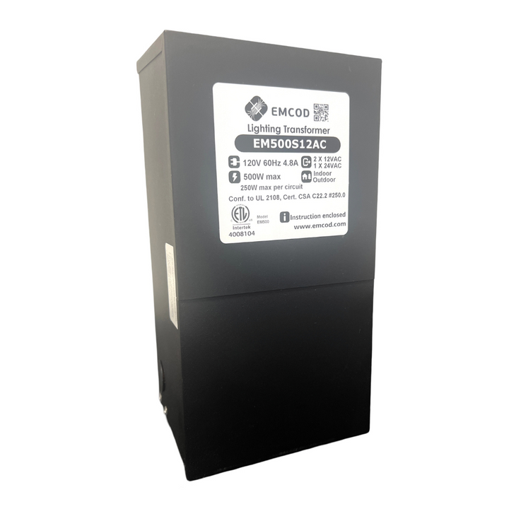 Outdoor Landscape Lighting LED 12V Low Voltage EM Series 12V/24V AC Low Voltage Dimmable Transformers LED Driver Outdoor Rated EM Series 12V/24V AC Low Voltage Dimmable Transformers LED Driver Outdoor Rated (EMCOD)