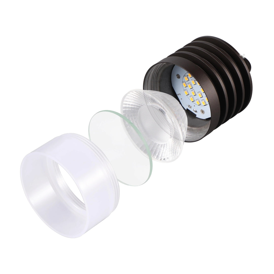 Outdoor Landscape Lighting LED 12V Low Voltage HLA02 Calvo Low Voltage Oil-Rubbed Bronze Cylinder Pendant 4.5W 2700K Integrated LED Aluminum Light Hanging Patio Light