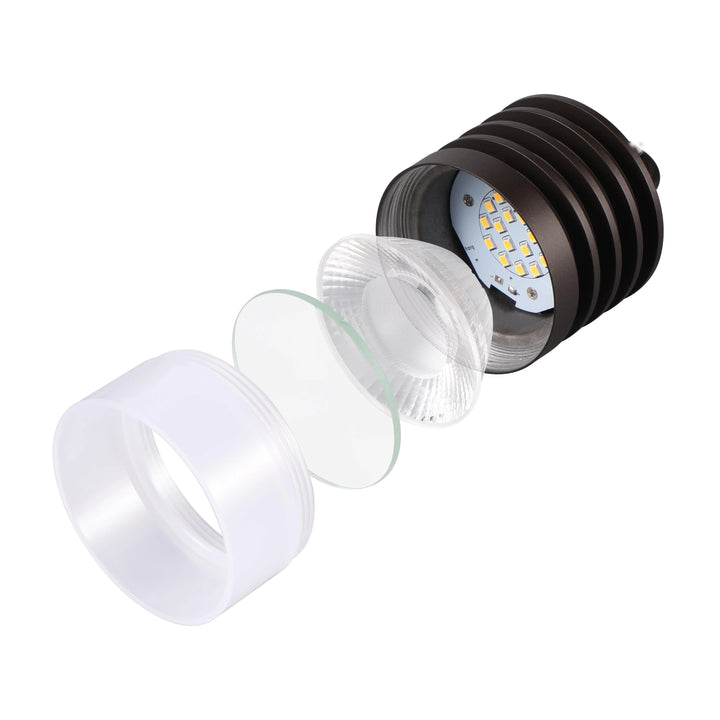 Outdoor Landscape Lighting LED 12V Low Voltage HLA02 Calvo Low Voltage Oil-Rubbed Bronze Cylinder Pendant 4.5W 2700K Integrated LED Aluminum Light Hanging Patio Light