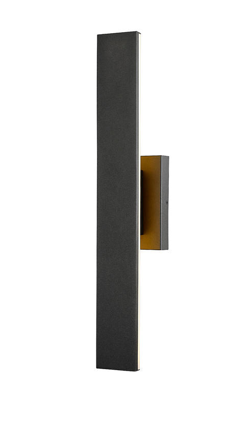 Outdoor Landscape Lighting LED 12V Low Voltage Stylet 5006-24 Outdoor Wall Sconce 3.75 x" x 4.75" x 24" Sand Black Aluminum White Acrylic Dimmable 12W 2 LED-Integrated Line Voltage 120V for Porch, Patio, Garage, Garden, Exterior Lighting