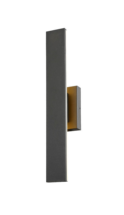 Outdoor Landscape Lighting LED 12V Low Voltage Stylet 5006-24 Outdoor Wall Sconce 3.75 x" x 4.75" x 24" Sand Black Aluminum White Acrylic Dimmable 12W 2 LED-Integrated Line Voltage 120V for Porch, Patio, Garage, Garden, Exterior Lighting