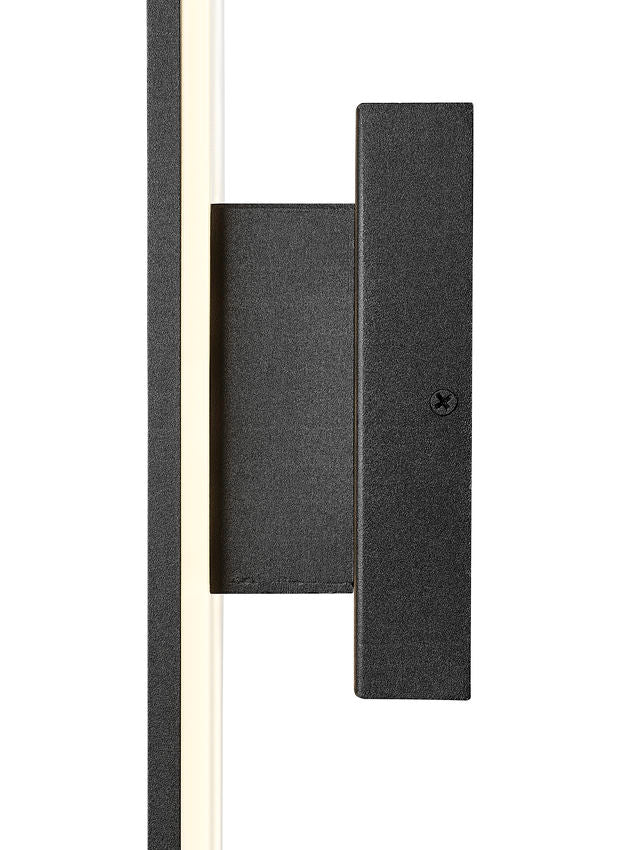 Outdoor Landscape Lighting LED 12V Low Voltage Stylet 5006-24 Outdoor Wall Sconce 3.75 x" x 4.75" x 24" Sand Black Aluminum White Acrylic Dimmable 12W 2 LED-Integrated Line Voltage 120V for Porch, Patio, Garage, Garden, Exterior Lighting