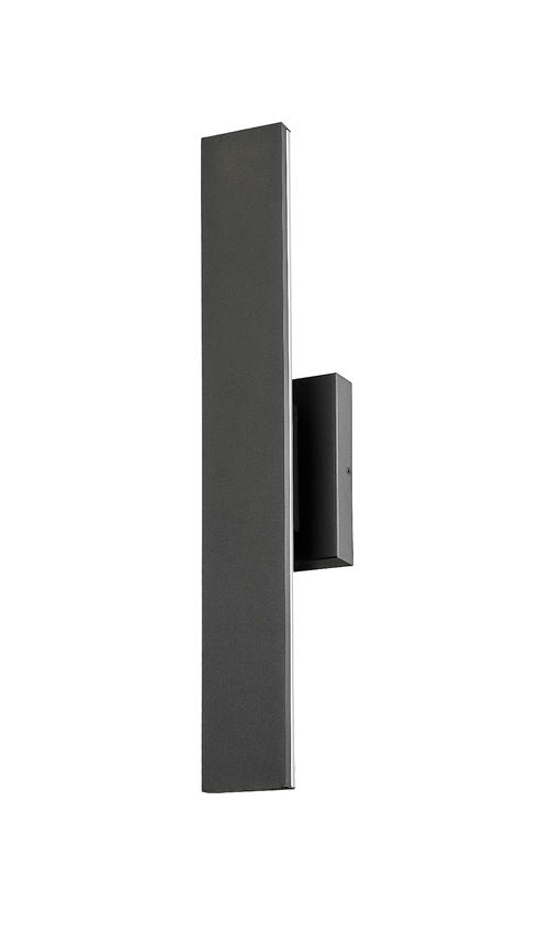 Outdoor Landscape Lighting LED 12V Low Voltage Stylet 5006-24 Outdoor Wall Sconce 3.75 x" x 4.75" x 24" Sand Black Aluminum White Acrylic Dimmable 12W 2 LED-Integrated Line Voltage 120V for Porch, Patio, Garage, Garden, Exterior Lighting