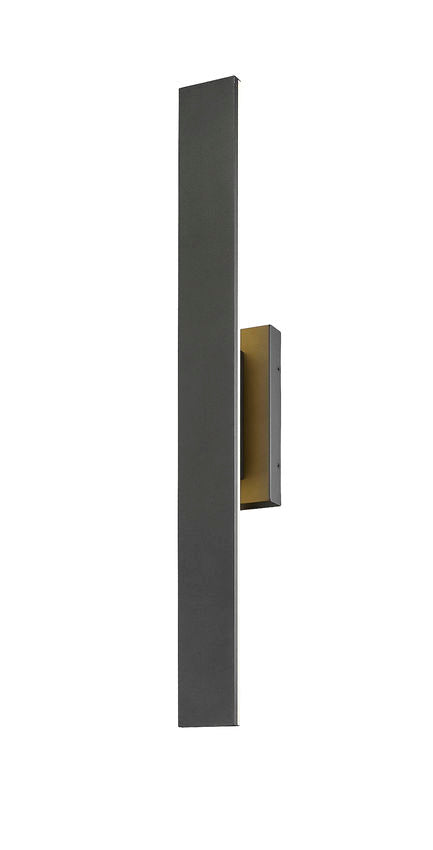 Outdoor Landscape Lighting LED 12V Low Voltage Stylet 5006-36 Outdoor Wall Sconce 3.75 x" x 4.75" x 36" Sand Black Aluminum White Acrylic Dimmable 18W 2 LED-Integrated Line Voltage 120V for Porch, Patio, Garage, Garden, Exterior Lighting