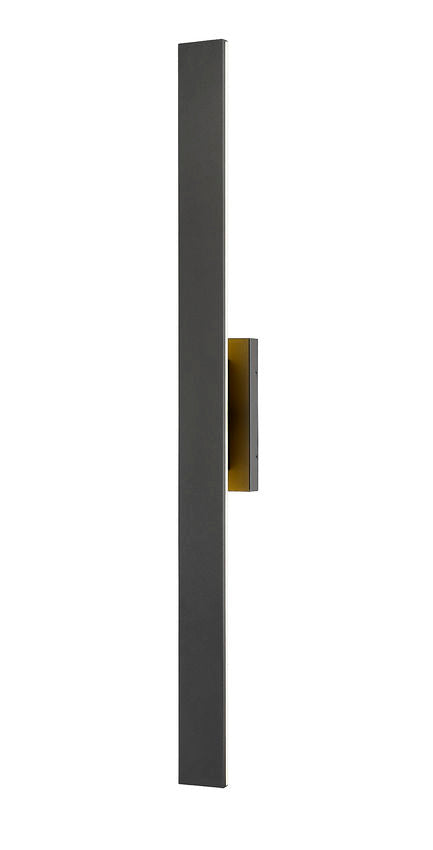 Outdoor Landscape Lighting LED 12V Low Voltage Stylet 5006-48 Outdoor Wall Sconce 3.75 x" x 4.75" x 48" Sand Black Aluminum White Acrylic Dimmable 12W 4 LED-Integrated Line Voltage 120V for Porch, Patio, Garage, Garden, Exterior Lighting