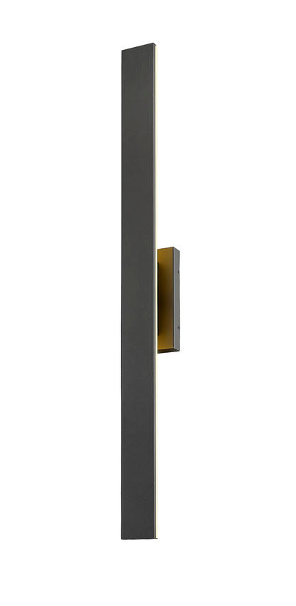 Outdoor Landscape Lighting LED 12V Low Voltage Stylet 5006-48 Outdoor Wall Sconce 3.75 x" x 4.75" x 48" Sand Black Aluminum White Acrylic Dimmable 12W 4 LED-Integrated Line Voltage 120V for Porch, Patio, Garage, Garden, Exterior Lighting