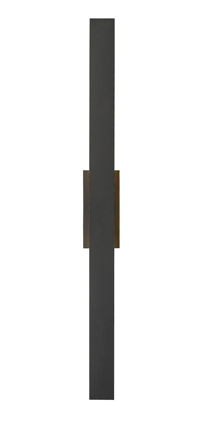 Outdoor Landscape Lighting LED 12V Low Voltage Stylet 5006-48 Outdoor Wall Sconce 3.75 x" x 4.75" x 48" Sand Black Aluminum White Acrylic Dimmable 12W 4 LED-Integrated Line Voltage 120V for Porch, Patio, Garage, Garden, Exterior Lighting