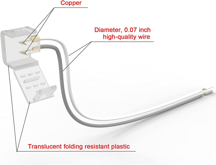 Outdoor Landscape Lighting LED 12V Low Voltage SLN 8 Pack Solderless Strip to Wire Connectors Package for Single Color LED 12V DC Strip Light Neon