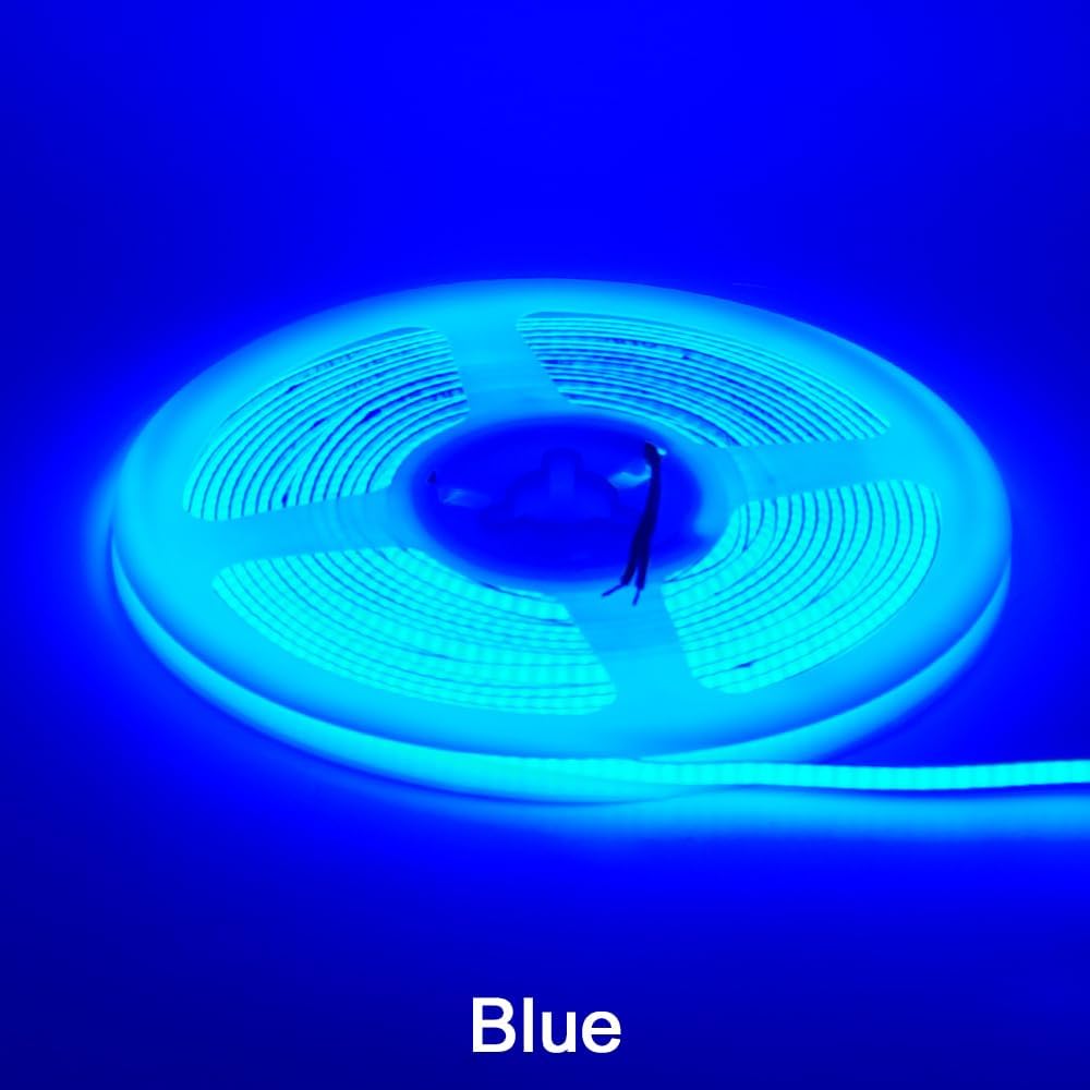 Outdoor Landscape Lighting LED 12V Low Voltage SLD20 Dotless 3mm Super Slim Edgeless Single Color Linear LED Strip Lights Low Voltage FCOB DC 12V Tape Light Blue