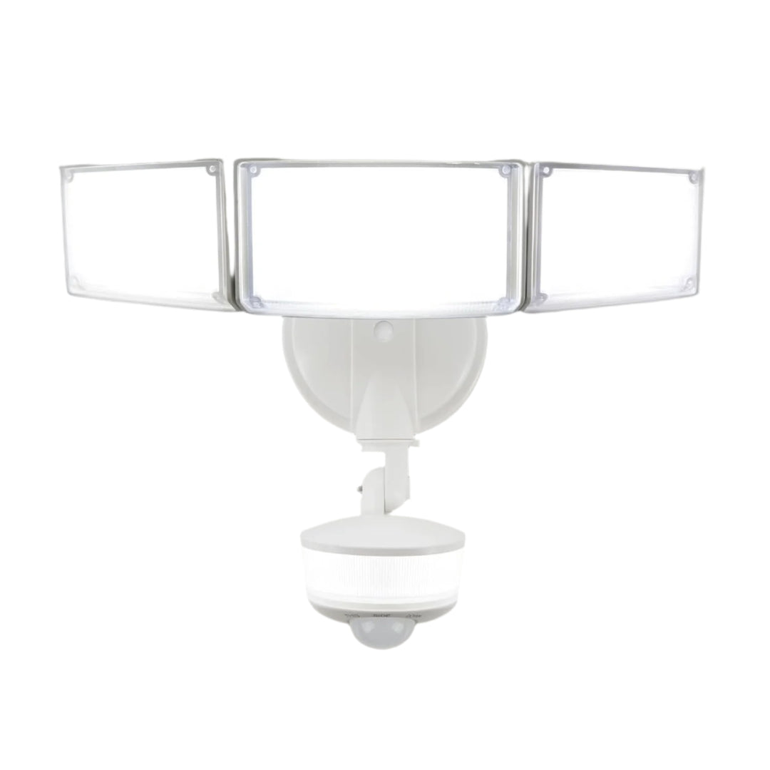 Outdoor Landscape Lighting LED 12V Low Voltage 74W Wired Outdoor LED Flood Light, 120V 5000K Motion-Sensor Security Light 8000LM, IP65 White