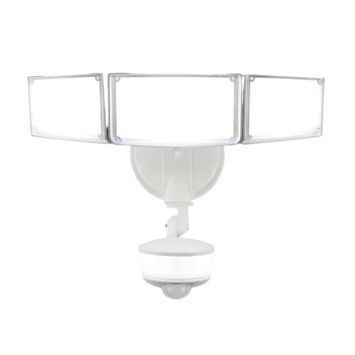 Outdoor Landscape Lighting LED 12V Low Voltage 74W Wired Outdoor LED Flood Light, 120V 5000K Motion-Sensor Security Light 8000LM, IP65 White
