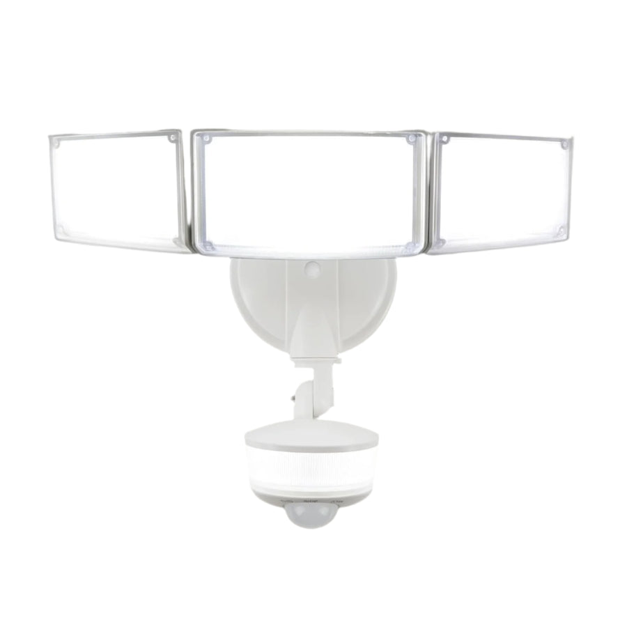 Outdoor Landscape Lighting LED 12V Low Voltage 74W Wired Outdoor LED Flood Light, 120V 5000K Motion-Sensor Security Light 8000LM, IP65 White