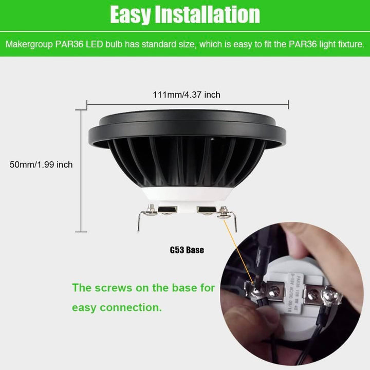Outdoor Landscape Lighting LED 12V Low Voltage PAR36 7W LED RGBW, Remote Controlled, dimmable, IP67 waterproof Low Voltage Bulbs