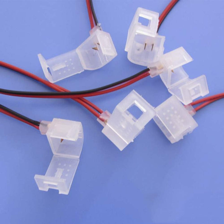 Outdoor Landscape Lighting LED 12V Low Voltage SLN 10 Pack Solderless Strip to Wire Connectors Package for 6x12mm Strip Light Neon