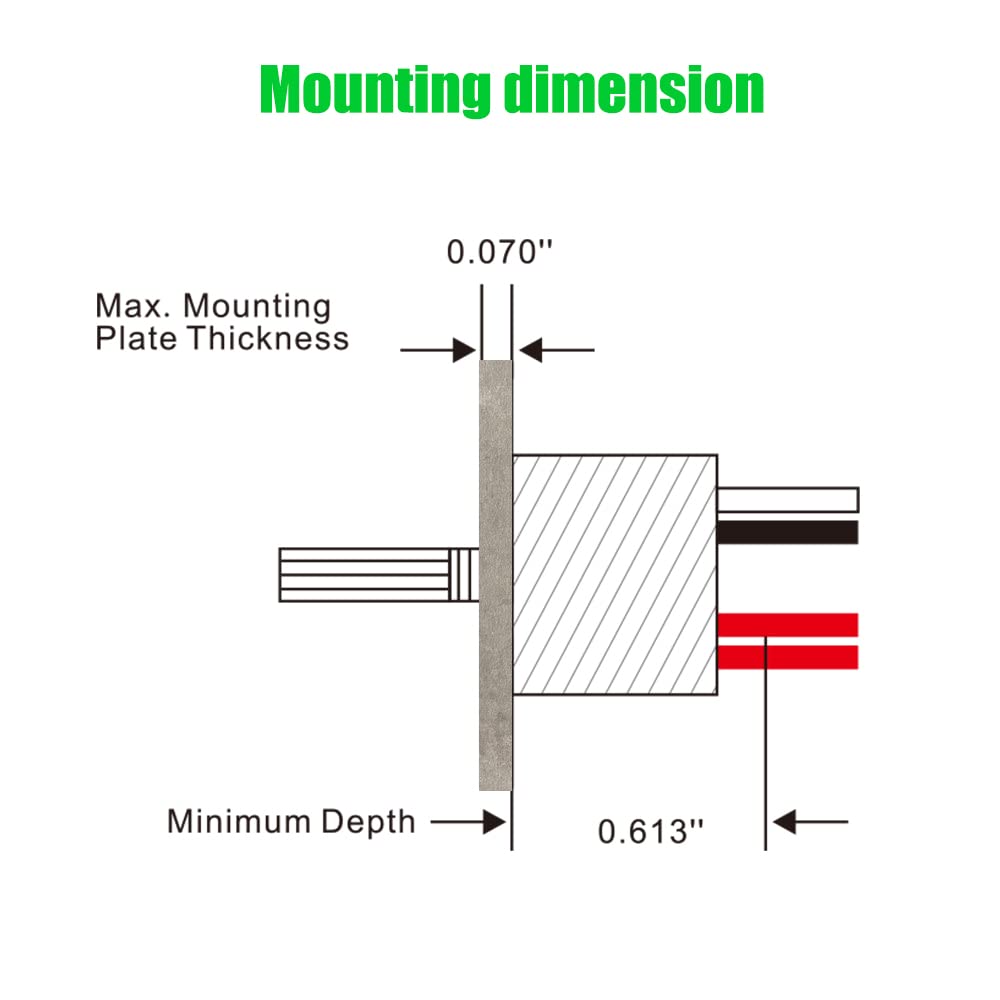 Outdoor Landscape Lighting LED 12V Low Voltage 5V to 24V 6A Low Voltage LED Dimmer Switch - Rotary Knob PWM Dimming for Strip & Landscape Lights