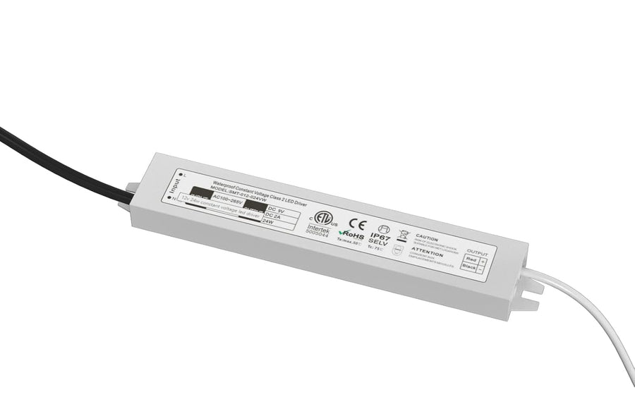Outdoor Landscape Lighting LED 12V Low Voltage LED Driver Power Supply DC9V 24W Low Voltage Transformer IP67 for LED Address Numbers Supports Up to 5 Lighted House Numbers