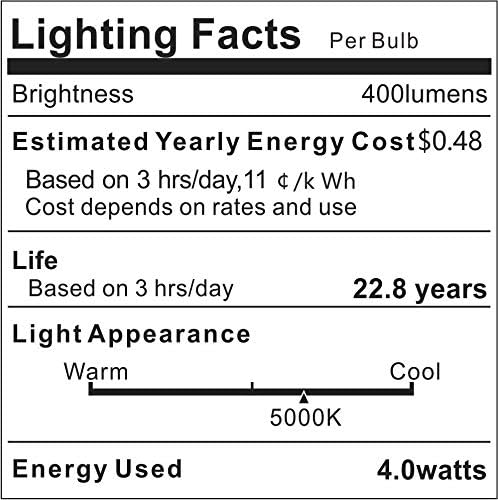 Outdoor Landscape Lighting LED 12V Low Voltage 4-Pack T10 12V AC/DC LED E26 Standard Base Light Bulbs Energy Saving Light Bulb for RV, Landscape and Post Lighting Package