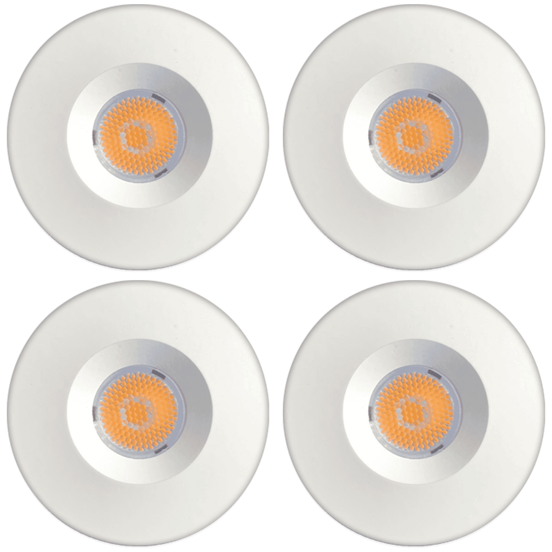 Outdoor Landscape Lighting LED 12V Low Voltage CB05 4x/8x/12x Package 1.5W DC12V Low Voltage Round LED Cast Aluminum Recessed Cabinet Light Down Lighting Fixture 3000K or 5000K White 4 Pack