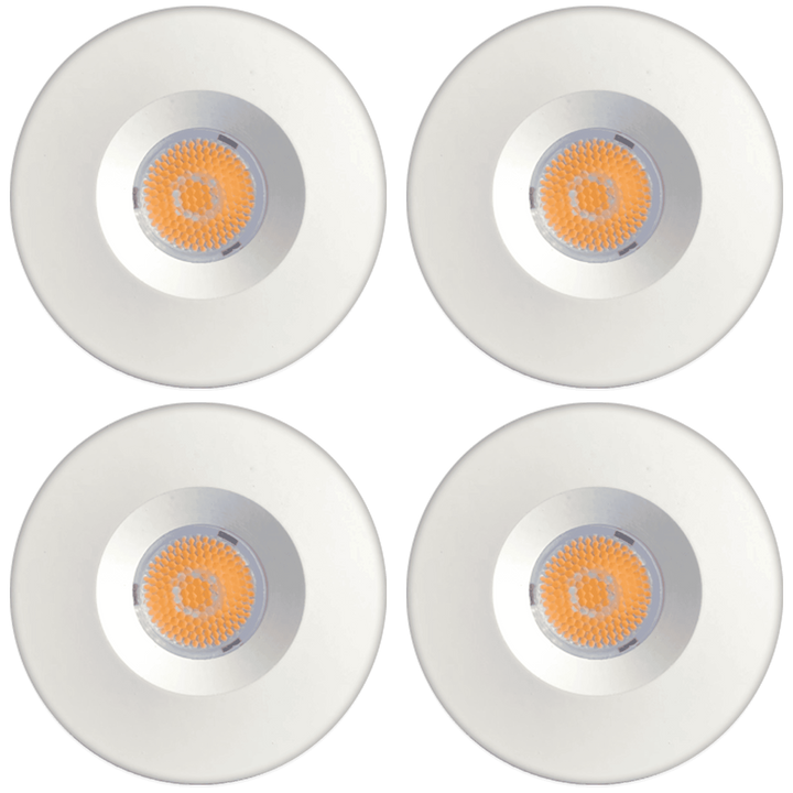 Outdoor Landscape Lighting LED 12V Low Voltage CB05 4x/8x/12x Package 1.5W DC12V Low Voltage Round LED Cast Aluminum Recessed Cabinet Light Down Lighting Fixture 3000K or 5000K White 4 Pack