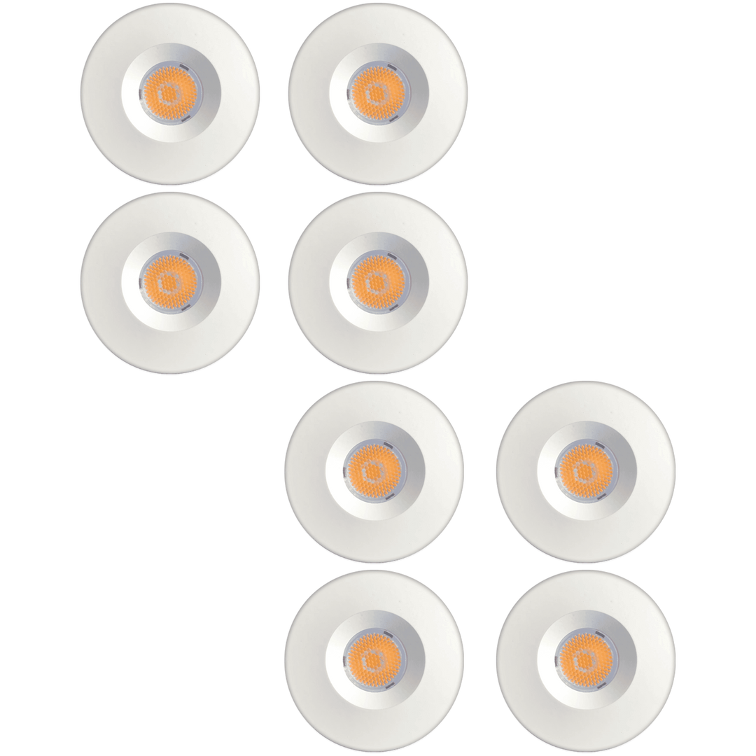 Outdoor Landscape Lighting LED 12V Low Voltage CB15 4x/8x/12x Package 1.5W DC12V Low Voltage Round Recessed Cast Aluminum Cabinet Light Energy Saving Dimmable LED Downlighting 3000K or 5000K White 8 Pack