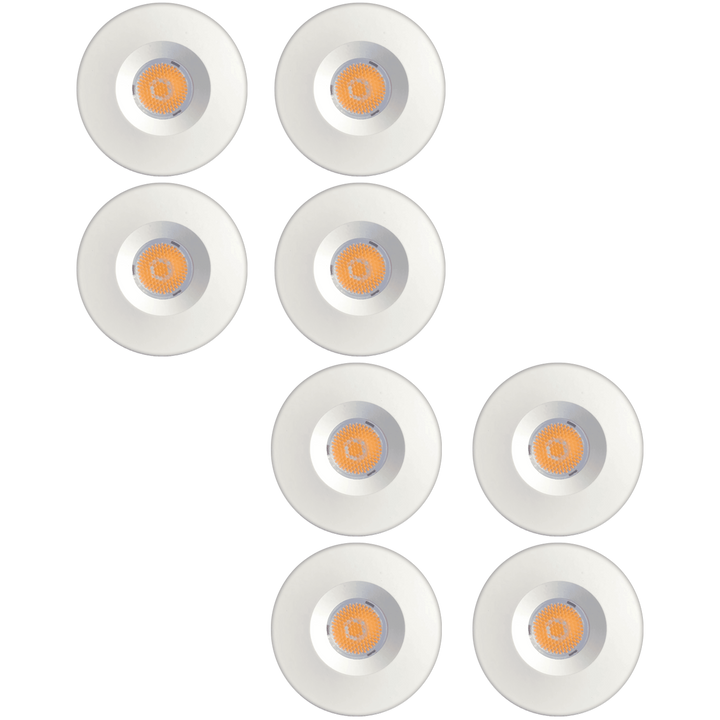Outdoor Landscape Lighting LED 12V Low Voltage CB15 4x/8x/12x Package 1.5W DC12V Low Voltage Round Recessed Cast Aluminum Cabinet Light Energy Saving Dimmable LED Downlighting 3000K or 5000K White 8 Pack