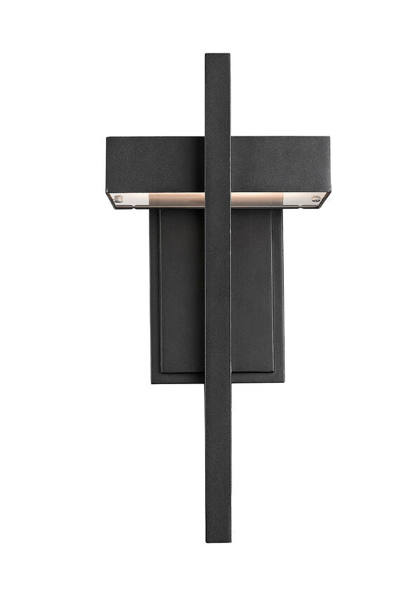Outdoor Landscape Lighting LED 12V Low Voltage Luttrel 566M Outdoor Wall Sconce 7.5" x" x 7.12" x 15" Black Aluminum Frosted Glass Non-Dimmable 10W LED-Integrated Line Voltage 120V for Porch, Patio, Garage, Garden, Exterior Lighting