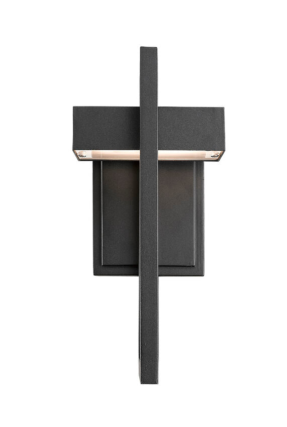 Outdoor Landscape Lighting LED 12V Low Voltage Luttrel 566S Outdoor Wall Sconce 5.75" x 5.5" x 11.75" Black Aluminum Frosted Glass Non-Dimmable 8W LED-Integrated Line Voltage 120V for Porch, Patio, Garage, Garden, Exterior Lighting