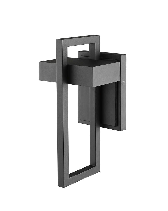 Outdoor Landscape Lighting LED 12V Low Voltage Luttrel 566S Outdoor Wall Sconce 5.75" x 5.5" x 11.75" Black Aluminum Frosted Glass Non-Dimmable 8W LED-Integrated Line Voltage 120V for Porch, Patio, Garage, Garden, Exterior Lighting