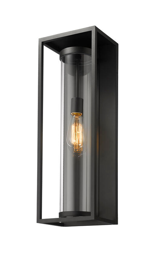 Outdoor Landscape Lighting LED 12V Low Voltage Dunbroch 584B Outdoor Wall Sconce 6.25" x 8" x 24.25" Black Aluminum Clear Glass Line Voltage 120V for Porch, Patio, Garage, Garden, Exterior Lighting