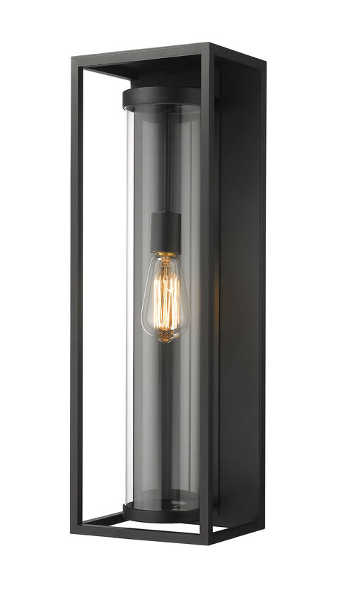 Outdoor Landscape Lighting LED 12V Low Voltage Dunbroch 584B Outdoor Wall Sconce 6.25" x 8" x 24.25" Black Aluminum Clear Glass Line Voltage 120V for Porch, Patio, Garage, Garden, Exterior Lighting