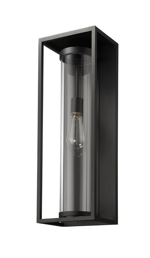 Outdoor Landscape Lighting LED 12V Low Voltage Dunbroch 584B Outdoor Wall Sconce 6.25" x 8" x 24.25" Black Aluminum Clear Glass Line Voltage 120V for Porch, Patio, Garage, Garden, Exterior Lighting