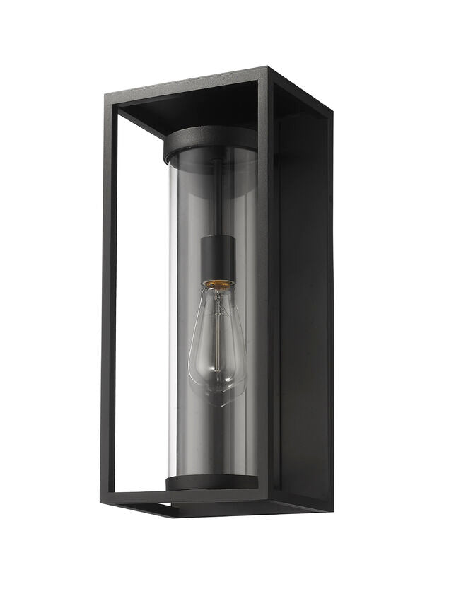 Outdoor Landscape Lighting LED 12V Low Voltage Dunbroch 584M Outdoor Wall Sconce 6.25" x 8" x 18.25" Black Aluminum Clear Glass Line Voltage 120V for Porch, Patio, Garage, Garden, Exterior Lighting