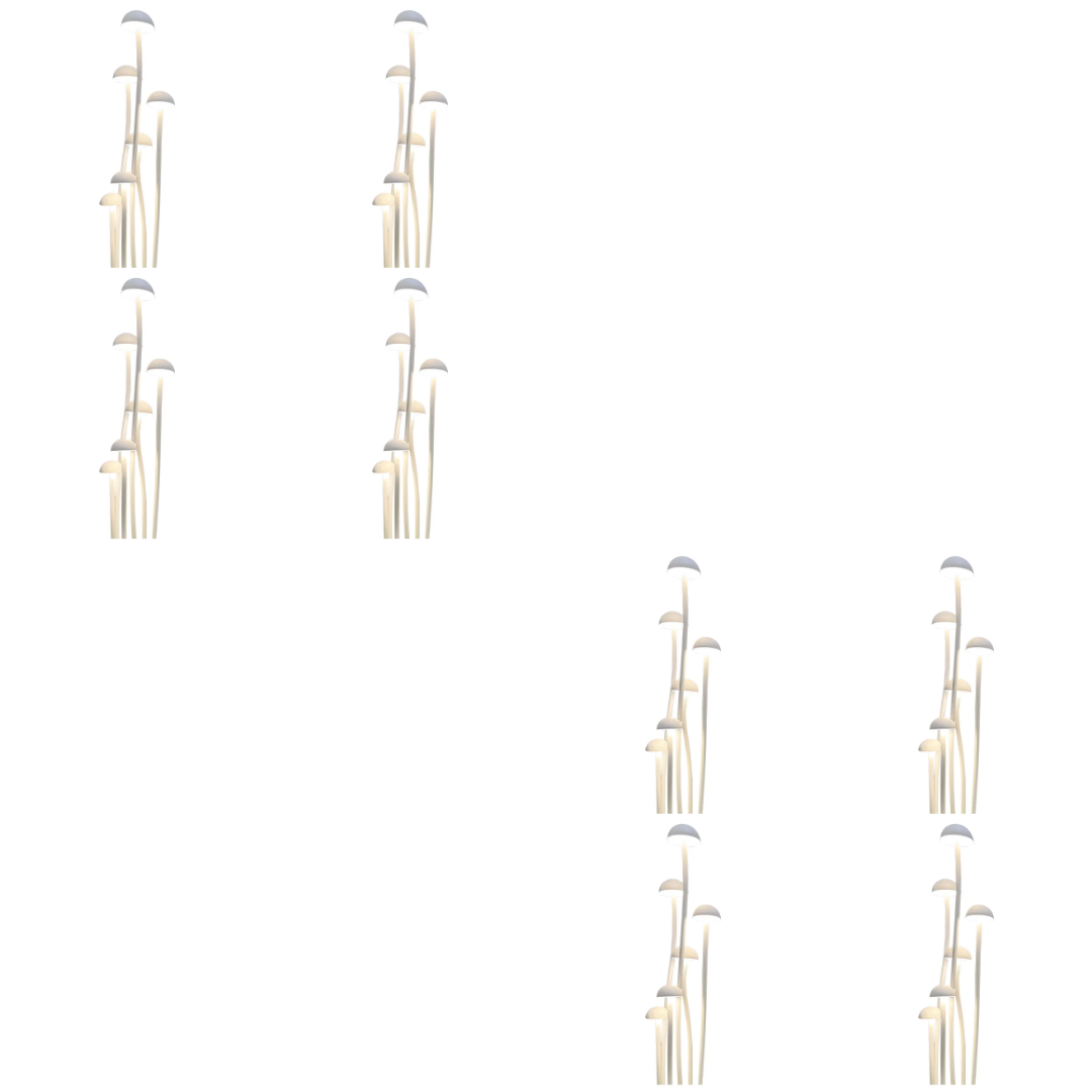 Outdoor Landscape Lighting LED 12V Low Voltage CDPA71 4x/8x/12x Package Mushroom Aluminum 3000K Warm White Integrated LED 12V Low Voltage Path Light White 8 Pack