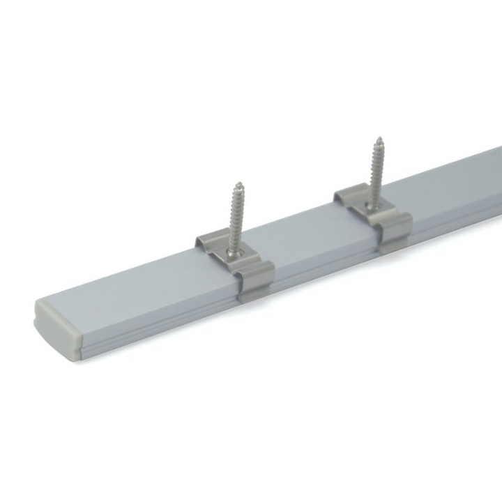Outdoor Landscape Lighting LED 12V Low Voltage AC06 U-Shaped Silver or White Rectangular Aluminum Channel 3.3FT/1M For Max 12mm LED Strip Lights Pack of 10 or 20