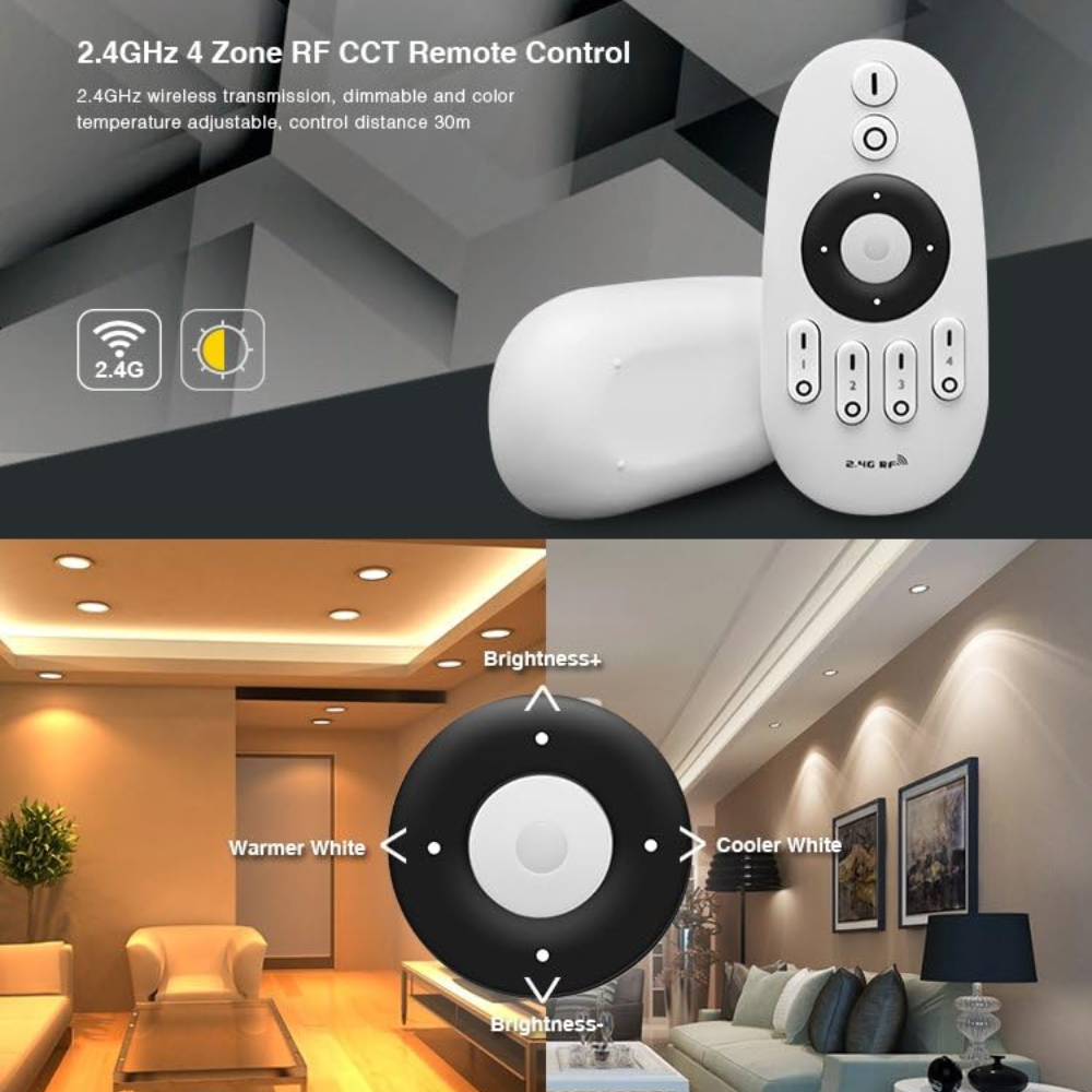 Outdoor Landscape Lighting LED 12V Low Voltage MiBoxer Milight Wireless 4-Zone Single/CCT/RGBW/RGBCCT LED Light Bulb Remote Control