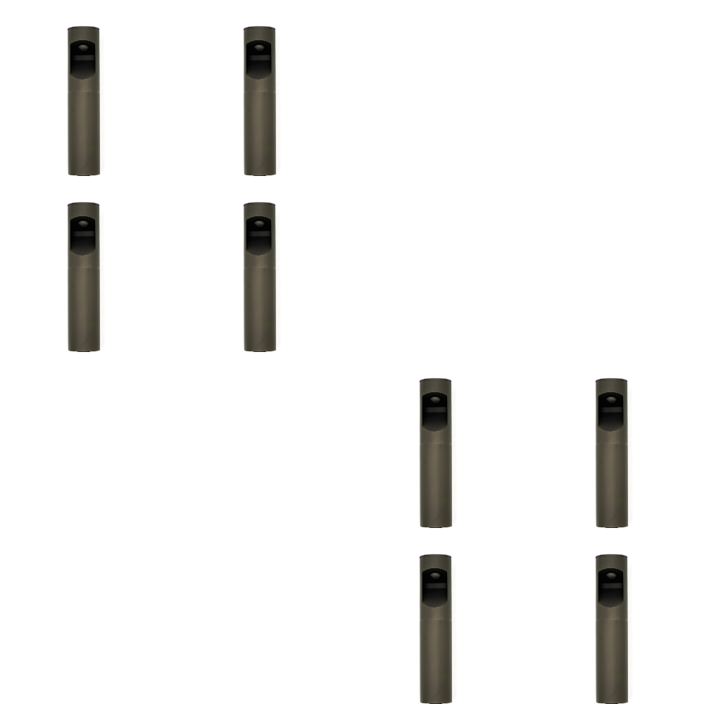Outdoor Landscape Lighting LED 12V Low Voltage BPLP02 Boyd Brass Bollard 4x/8x/12x 4W 3000K Integrated LED Low Voltage Driveway Light Outdoor Landscape Lighting Brass 8 Pack