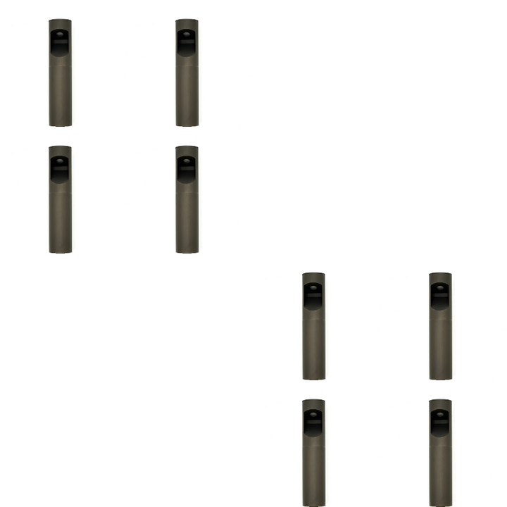 Outdoor Landscape Lighting LED 12V Low Voltage BPLP02 Boyd Brass Bollard 4x/8x/12x 4W 3000K Integrated LED Low Voltage Driveway Light Outdoor Landscape Lighting Brass 8 Pack
