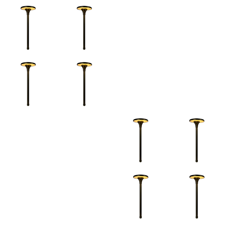 Outdoor Landscape Lighting LED 12V Low Voltage PLB28 4x/8x/12x Package Outdoor Garden Pathway Light | 12V Low Voltage Brass Path Light 4W 3000K Integrated LED 8 Pack