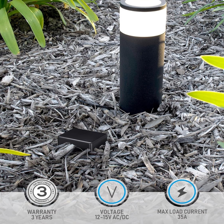 Outdoor Landscape Lighting LED 12V Low Voltage 10-Way Low Voltage Landscape Lighting Junction Box - 12V/15V Multi-Zone Wire Hub for 9-21 AWG Cable