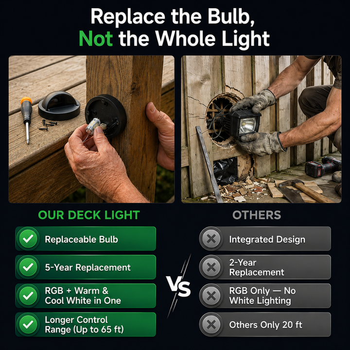 Outdoor Landscape Lighting LED 12V Low Voltage STRA01 3W Bluetooth Smart G4 RGBCW LED 2700K-6000K 12V Low Voltage LED Outdoor Step Deck Lights, Step Horizontal Patio Landscape Lights with Remote Control