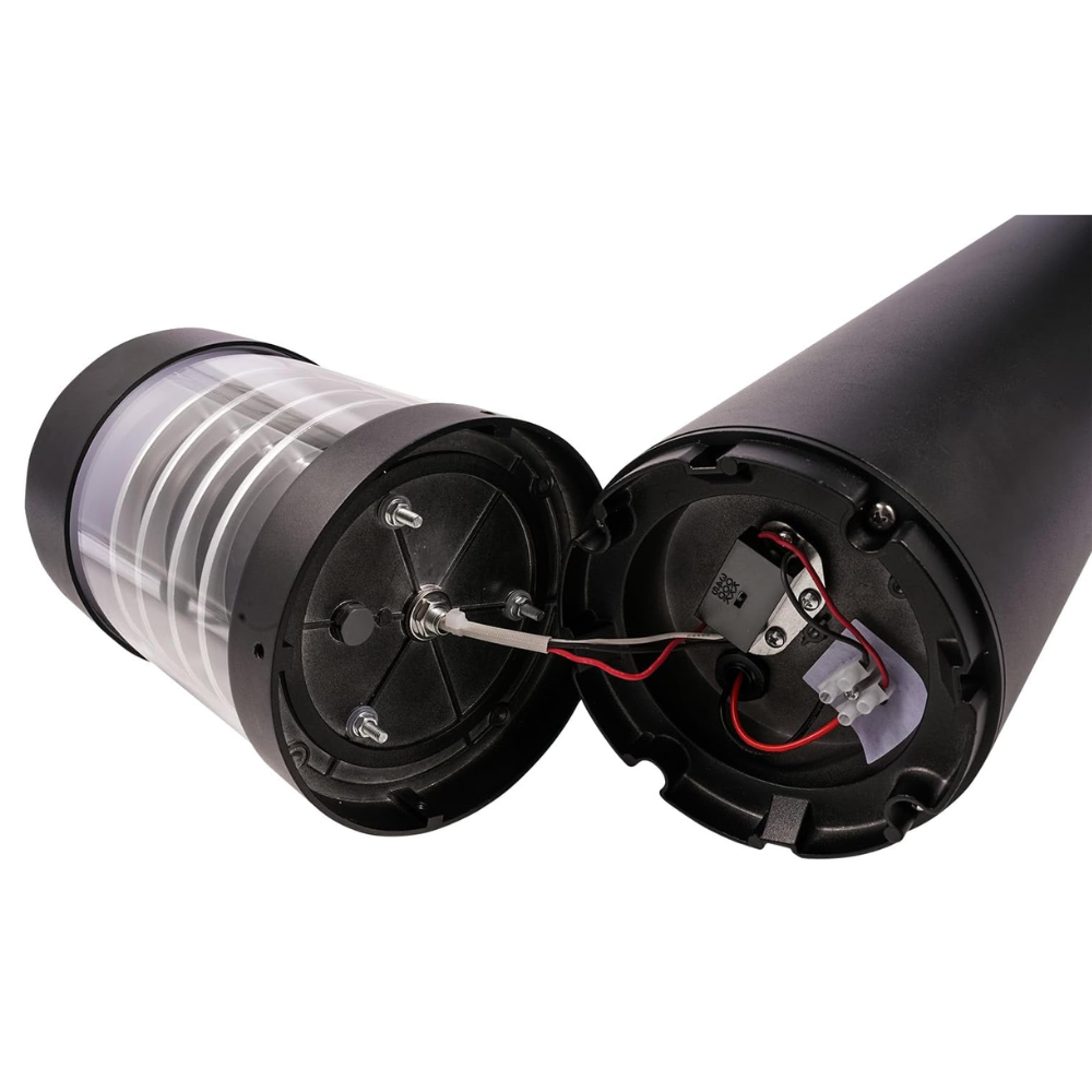 Outdoor Landscape Lighting LED 12V Low Voltage BPLA04 38" 120V 20W 3000K/4000K/5000K 3CCT 2400LM Black Aluminum Flat-Top Bollard Light Line Voltage Commercial Bollard Path Light Outdoor Lighting