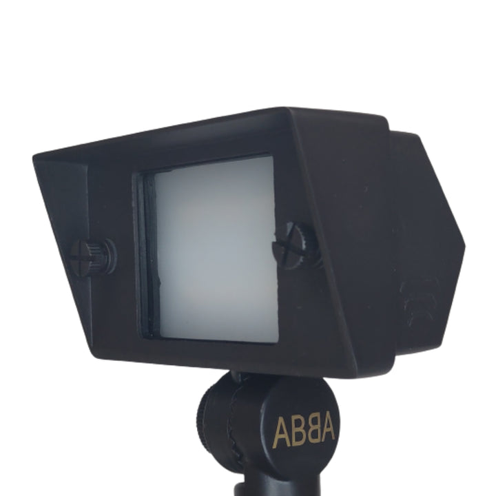 Outdoor Landscape Lighting LED 12V Low Voltage FPBCC04 Cast Brass 3CCT Adjustable 2W-7W Rectangular Built-In LED Floodlight Low Voltage Fixture
